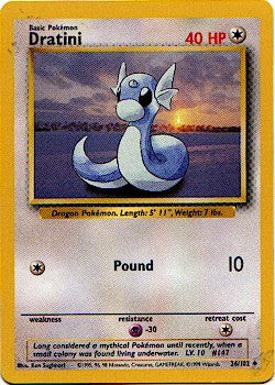 Pokemon Basic Uncommon Card - Dratini 26/102