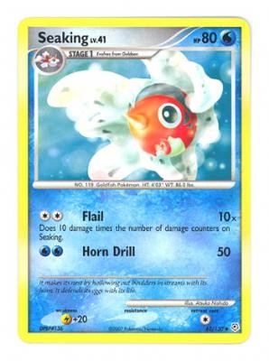 Pokemon Diamond & Pearl Uncommon Card - Seaking 62/130