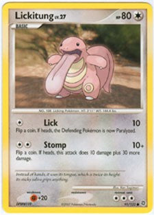 Pokemon Secret Wonders Common Card - Lickitung 91/132