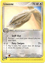 Pokemon Sandstorm Uncommon Card - Linoone 44/100
