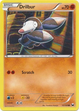 Pokemon Dark Explorers Common Card - Drilbur 55 /108