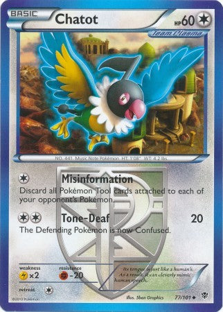Chatot 77/101 - Pokemon Plasma Blast Uncommon Card