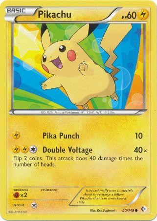 Pikachu 50/149 - Pokemon Boundaries Crossed Common Card