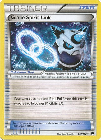 Glalie Spirit Link 139/162 Uncommon - Pokemon XY Break Through Card