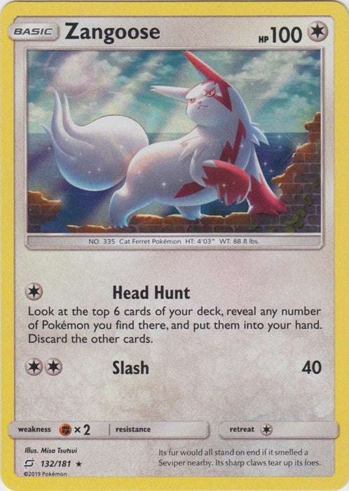 Zangoose - 132/181 Pokemon » SM Team Up Holo Rare