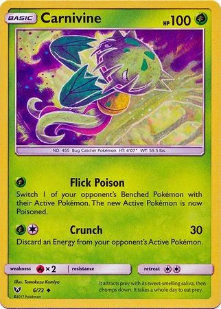 Carnivine - 6/73 - Uncommon Sun & Moon: Shining Legends