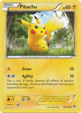 Pikachu 48/162 Common - Pokemon XY Break Through Card