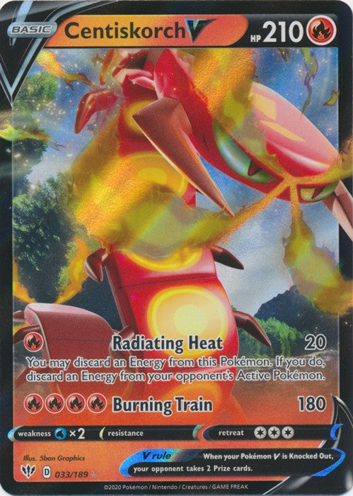 Centiskorch V - 033/189 Pokemon » SWSH Darkness Ablaze Ultra Rare