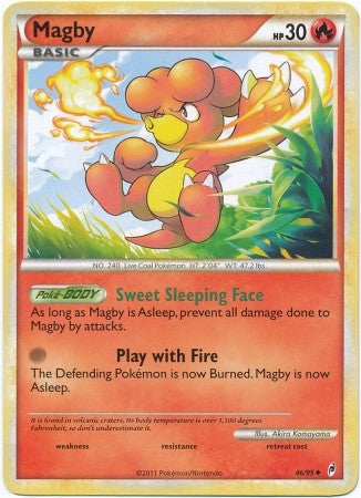 Pokemon Call Of Legends Magby 46/95 Uncommon Card