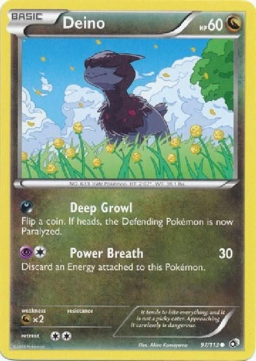 Deino 97/113 - Pokemon Legendary Treasures Common Card