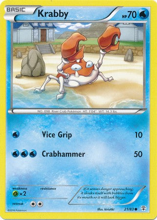 Krabby 21/83 Common - Pokemon Generations Card