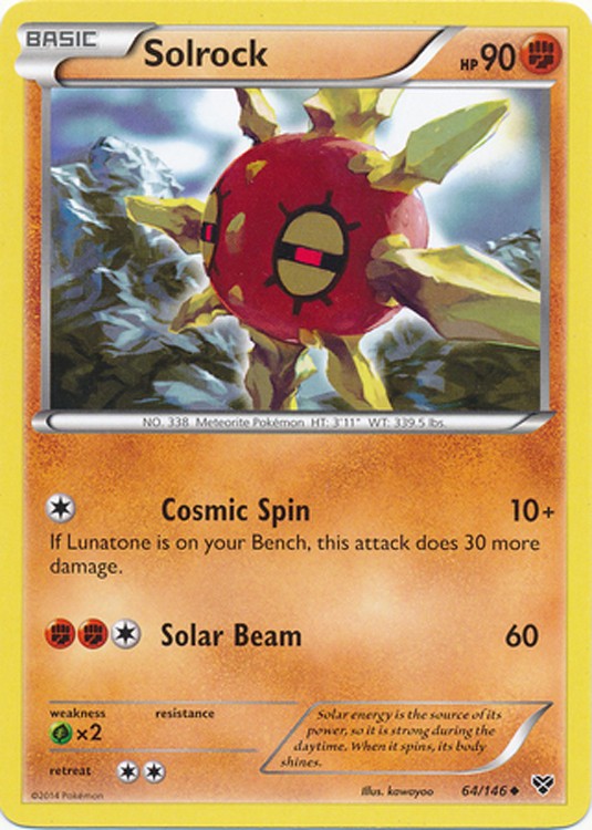 Solrock 64/146 - Pokemon XY Uncommon Card