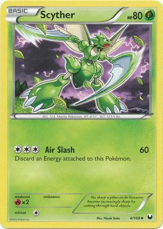 Pokemon Dark Explorers Uncommon Card - Scyther 4/108