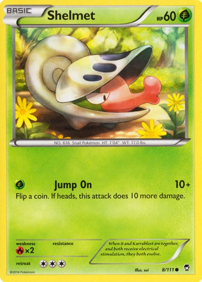 Shelmet 8/111 - Pokemon XY Furious Fists Card