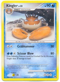 Pokemon Diamond & Pearl Great Encounters - Kingler (Rare) Card