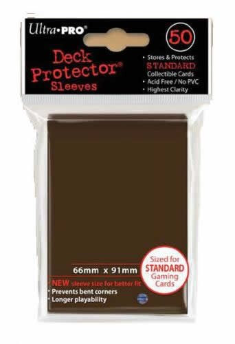 Ultra Pro Standard Sized Sleeves - Brown (50 Card Sleeves)