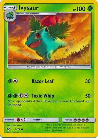 Ivysaur - 2/73 - Common Sun & Moon: Shining Legends Singles