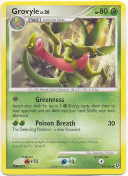 Pokemon Diamond & Pearl Great Encounters - Grovyle (Uncommon) Card