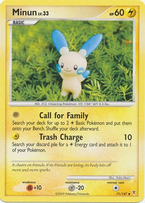 Pokemon Supreme Victors Uncommon Card - Minun 71/147