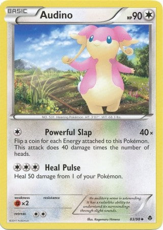 Pokemon Emerging Powers Uncommon Card - Audino 83/98