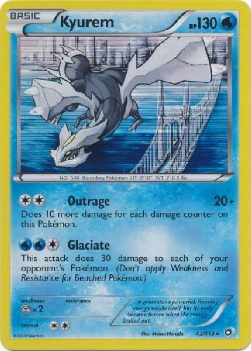Kyurem 43/113 - Pokemon Legendary Treasures Holo Rare Card