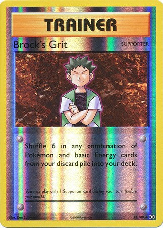 Brock's Grit 74/108 Uncommon - Reverse Pokemon XY Evolutions Single Card