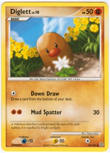 Pokemon Secret Wonders Common Card - Diglett 85/132