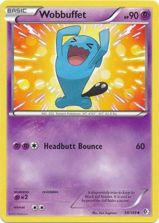 Wobbuffet 58/149 - Pokemon Boundaries Crossed Uncommon Card