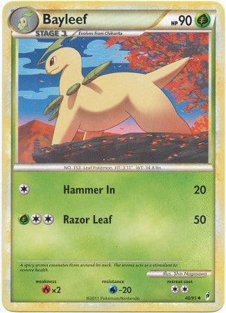 Pokemon Call Of Legends Bayleef 40/95 Uncommon Card