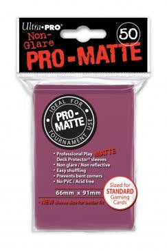 Ultra Pro Pro-Matte Standard Sized Sleeves - Blackberry (50 Card Sleeves)