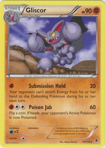 Gliscor 47/119 - Rare Pokemon XY Phantom Forces Card