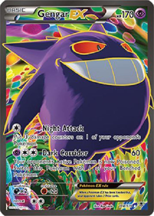 Gengar EX 114/119 - Pokemon XY Phantom Forces Full Art Card