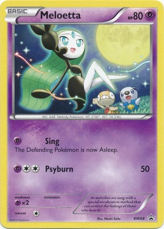 Meloetta BW68 - Pokemon Promo Card