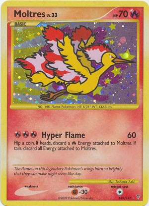 Pokemon Supreme Victors Ultra Rare Card - Moltres 149/147