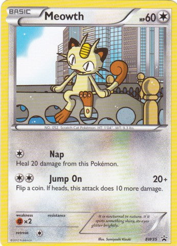 Meowth BW35 - Pokemon Black & White Promo Card