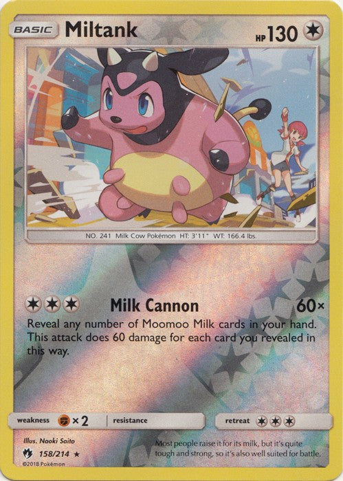 Miltank - 158/214 (Reverse Foil) Pokemon » SM Lost Thunder Rare