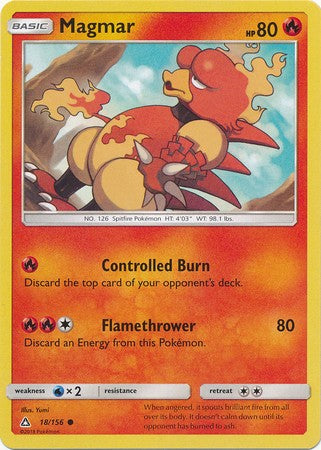 Magmar 18/156 Common - Pokemon Ultra Prism