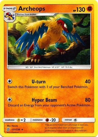 Archeops - 121/236 - Rare Sun & Moon: Unified Minds