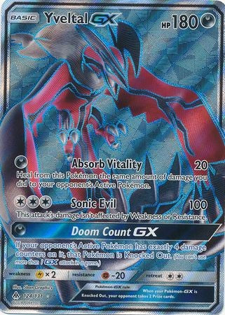 Yveltal GX 124/131 Full Art - Pokemon Sun & Moon Forbidden Light Card