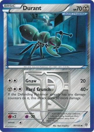 Durant 91/135 - Pokemon Plasma Storm Uncommon Card