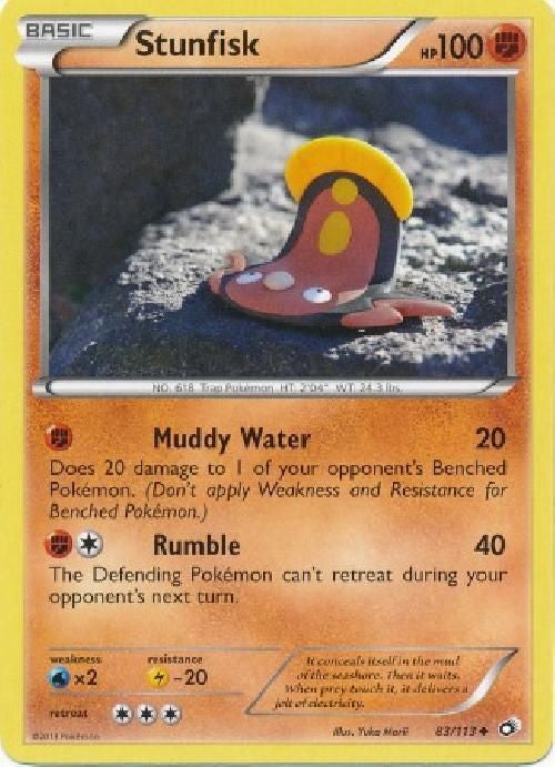 Stunfisk 83/113 - Pokemon Legendary Treasures Uncommon Card