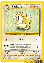 Pokemon Base Set 2 Uncommon Card - Raticate 58/130