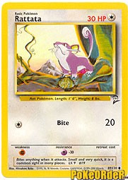 Pokemon Base Set 2 Common Card - Rattata 89/130