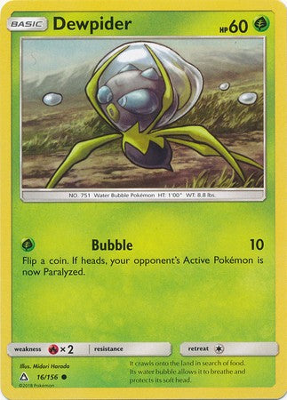 Dewpider 16/156 Common - Pokemon Ultra Prism