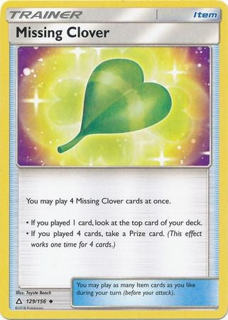 Missing Clover 129/156 Uncommon - Pokemon Ultra Prism