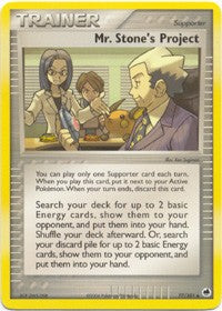 Pokemon EX Dragon Frontiers - Mr. Stone's Project Card
