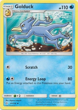 Golduck - 41/236 - Uncommon Sun & Moon: Cosmic Eclipse Singles