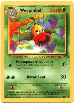 Pokemon Jungle Uncommon Card - Weepinbell 48/64