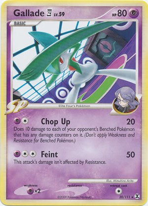 Pokemon Platinum Rising Rivals Single Card Rare Gallade E4 20/111