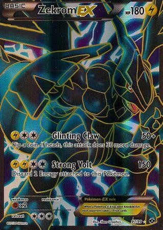 Pokemon Next Destinies Full Art Ultra Rare Card - Zekrom EX 97/99